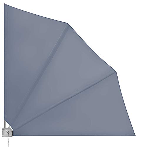 DEUBA® Retractable Balcony Privacy Screen | Sun Shade Canopy | Garden Awning | Wind Protection | UV-Resistant | Easy Installation | Collapsible | Anthracite
