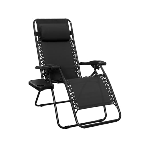 Amazon Basics Zero Gravity Relaxing Chair, Lightweight, , ‎90 x 66 x 110 cm, Black