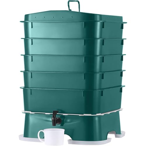 VermiHut Plus 5-Tray Worm Compost Bin – Easy Setup and Sustainable Design