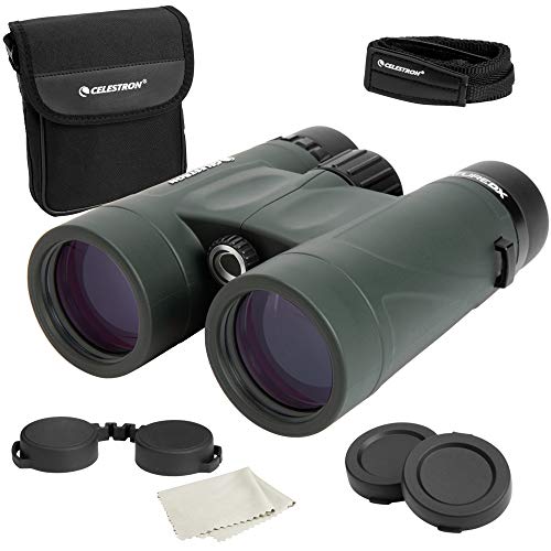 Celestron 71332 Nature DX 8x42mm Binoculars with Multi-Coated Lens, BaK-4 Prism Glass and Carry Case, Green