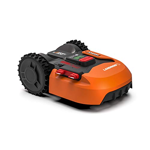 WORX Landroid S WR130E Robot Lawn Mower for small gardens up to 300m2 / Automatic robotic lawn mower for manicured lawn with application control, wifi connectivity