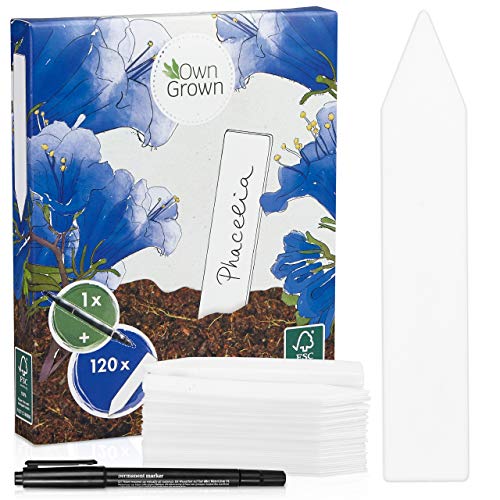 OwnGrown Plant Labels with Waterproof Marker Pen