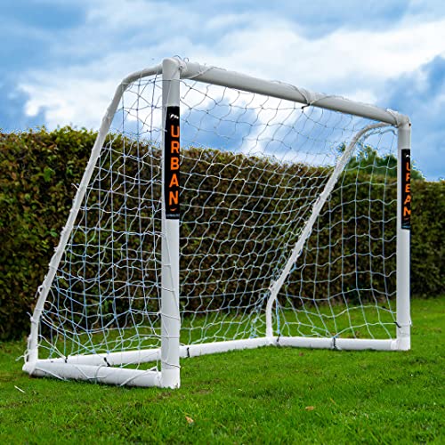 Football Flick Unisex-Youth Urban Goal-6x4 Football Goal, White, 6x4