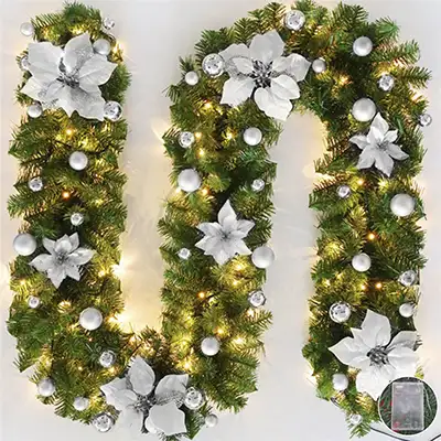 Christmas Garland With Lights