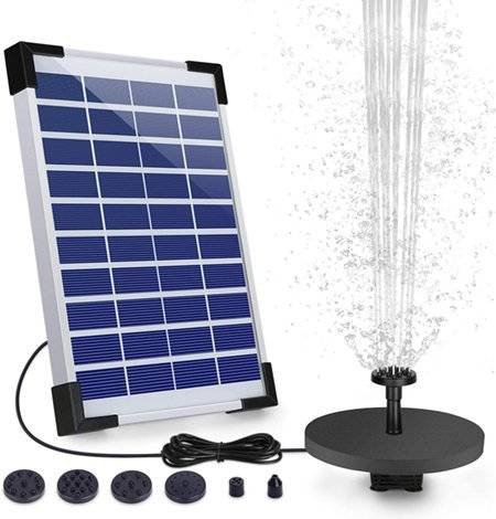 solar powered bird bath fountains