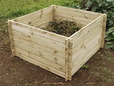 Slot Down Wooden Compost Bin