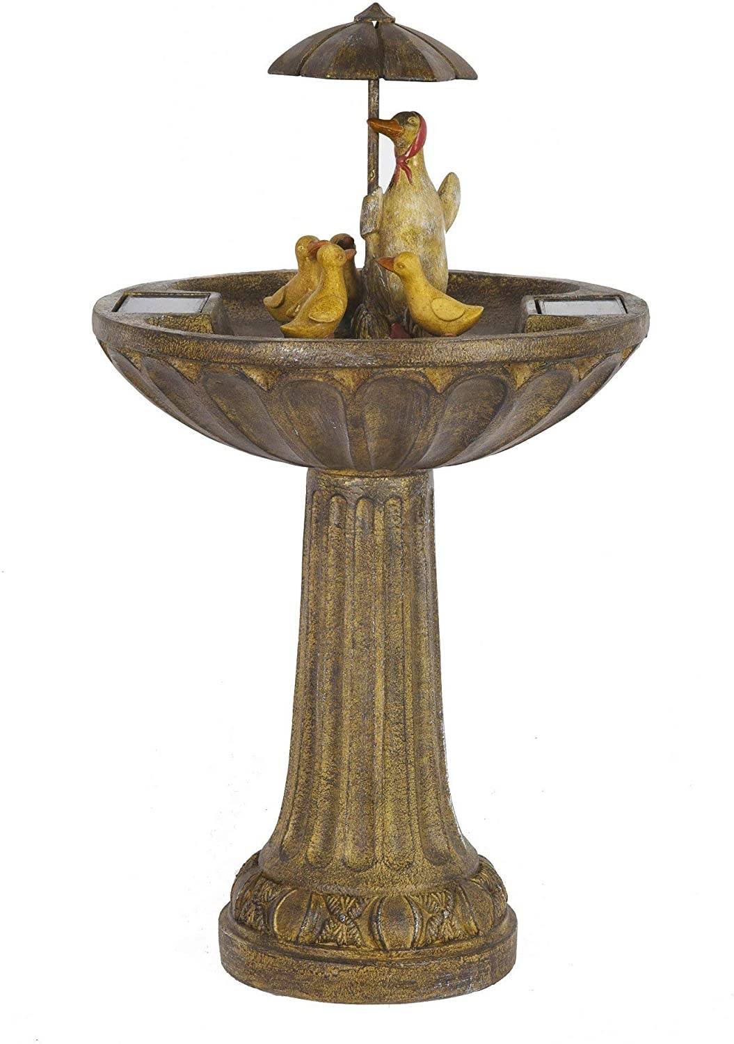 Solar Duck Solar Bird Bath Fountain