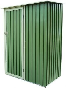 Small Garden Sheds - Charles Bentley Green Metal Shed 