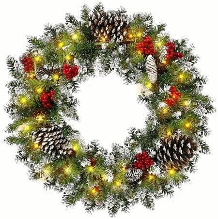 Showvigor - Light Up Christmas Wreath