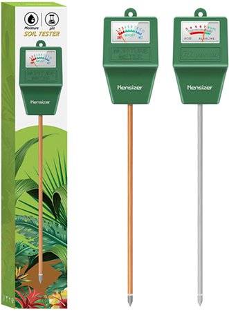 Kensizer Soil Tester Soil Moisture pH Meter - Soil pH Testers