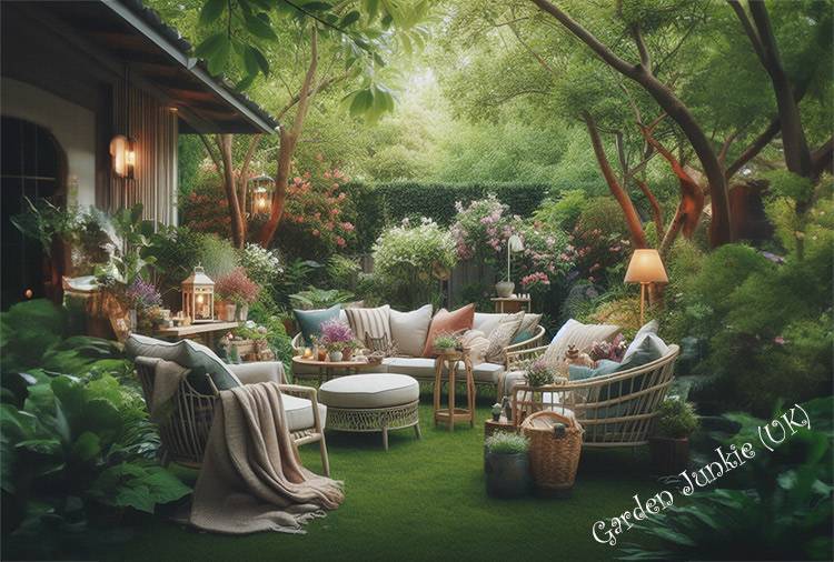 House and Garden - Garden Furniture Seating in a Garden
