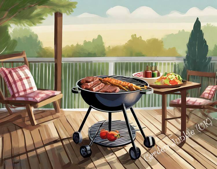 Barbecue Grills - BBQ on a Patio