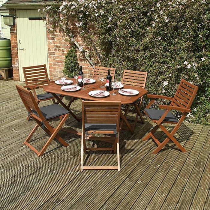 Best Outdoor Furniture  Rowlinson Plumley Six Seater Dining Set