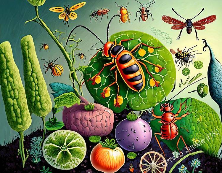 Garden Pests and Diseases - Artistic View