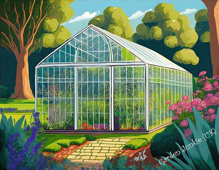 Greenhouses - Greenhouse in a garden