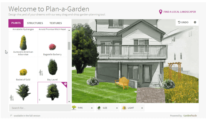 Plan-a-Garden app