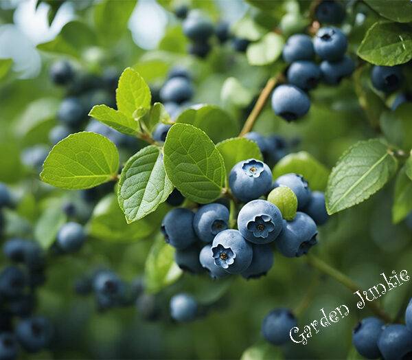How to Grow Blueberries In The UK - Blueberries on a Bush