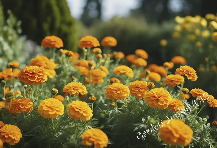 Orange French Marigolds -Difference Between Annual Perennial and Biennial Plants