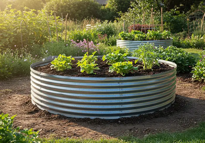 Galvanised Sheet Raised Garden Bed