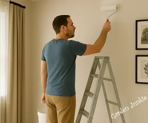 Step Ladders- man Painting stood on a step ladder