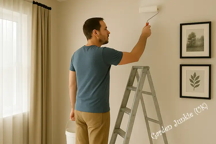 Step Ladders- man Painting stood on a step ladder